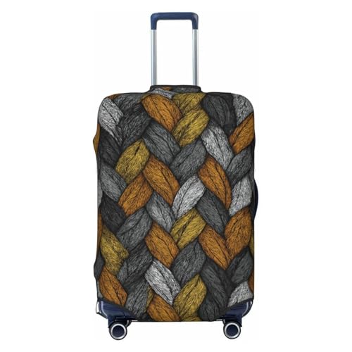 Color Texture Pattern Elastic Travel Luggage Covers Dustproof Scratch-Resistant Suitcase Protector Fit 22-24 Inch