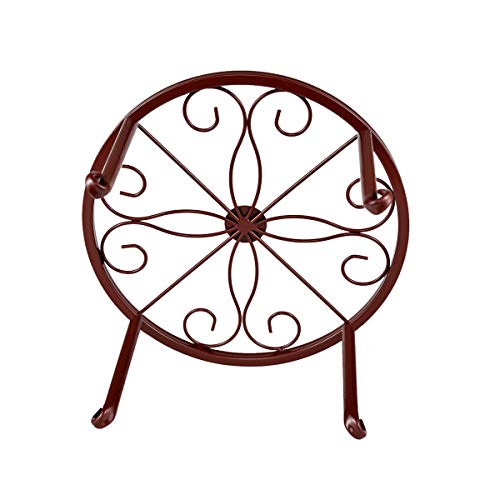 Metal Plant Stands, 4 Pack Indoor Outdoor Rustproof Plant Shelf, Retro Flower Pot Holder For Balcony Porch Garden Patio Yard Floor Farmhouse Deck Lawn (Size 9 X 9 X 5 Inches) #TOP5