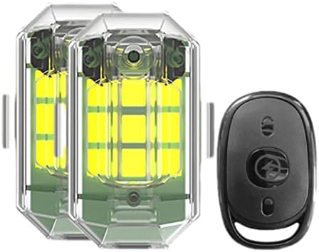 Jkapagzy Motorcycle LED Strobe Lights, Upgrade 7 Colors Strobe Lights,Warning Light,USB Charging Riding Flying Anti-Collision Night Signal Emergency Light for Car/Motorcycle/Bike/Drone