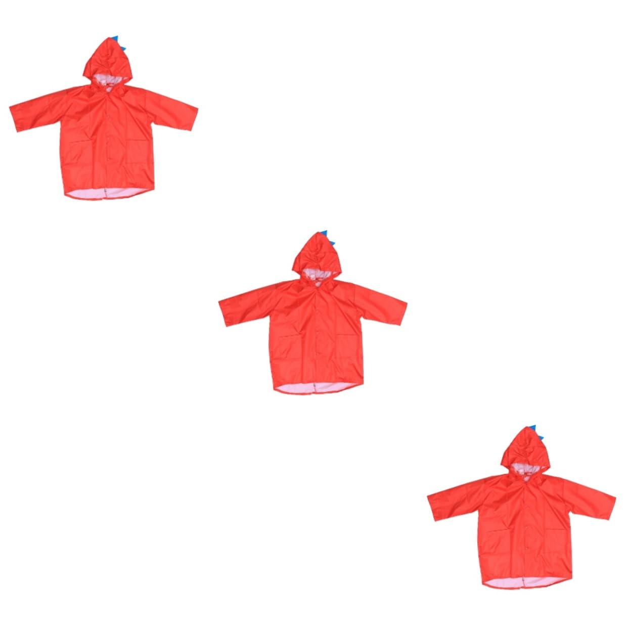 GALPADA 3 Pz poncho antipioggia per bambini indumenti impermeabili per bambini impermeabile raincoat for giacca antipioggia rain jacket cappotto antipioggia per rosso