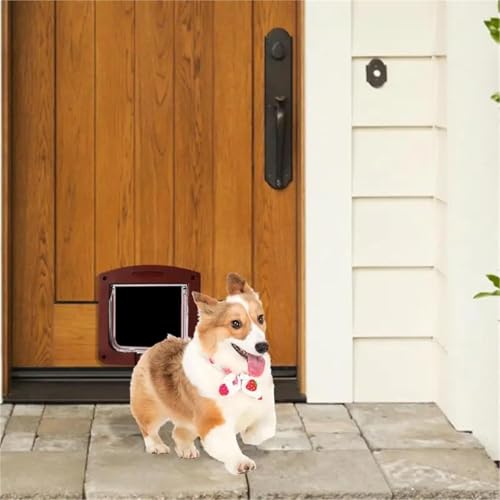 Puerta para mascotas e instalación exterior e interior JvFbjLF antiatasco 4