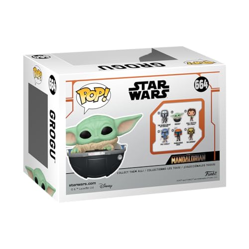 POP! Star Wars: The Mandalorian #664 Grogu in Hovering Pram, Multicolor - Image 3