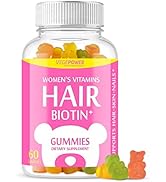 Hair Biotin Gummies Vitamins 10000mcg - Highest Potency Biotin Supplement for Healthy, Stronger, ...