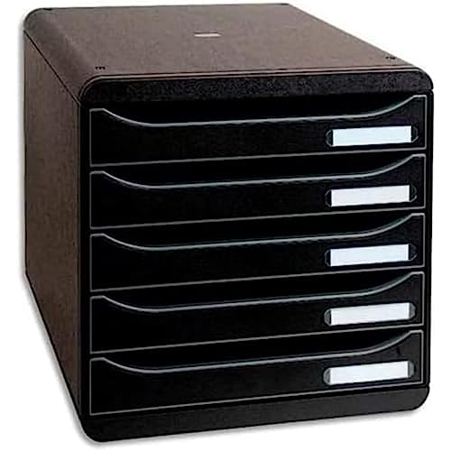 Exacompta Big-Box Plus ECOBlack, 5 Drawer - Black