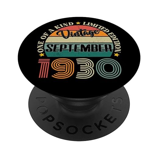 94 Años Vintage Septiembre 1930 94 Cumpleaños Retro PopSockets PopGrip Intercambiable