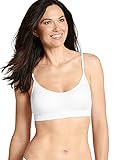 Jockey Women's T-Shirts Modern Micro Seamfree Cami Strap Bralette, White, s