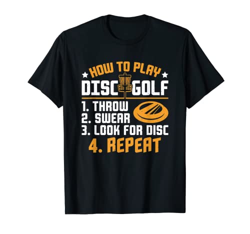 Cómo jugar Disco Golf Funny Disc Golf Frisbee Player Camiseta