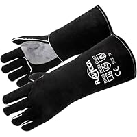 TXWLLIU Schweißhandschuhe - Hitzebeständig Bis 500°C Für Schweißen & Schmieden