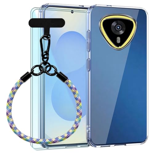 TIANDIMY Silicone Case and Lanyard + 2 Pack Screen Protector for Cubot Kingkong Mini 4,Transparent Shockproof TPU Case,Bumper Phone Case,DustProof, Antiskid Anti-Scratch Phone Cover -M2