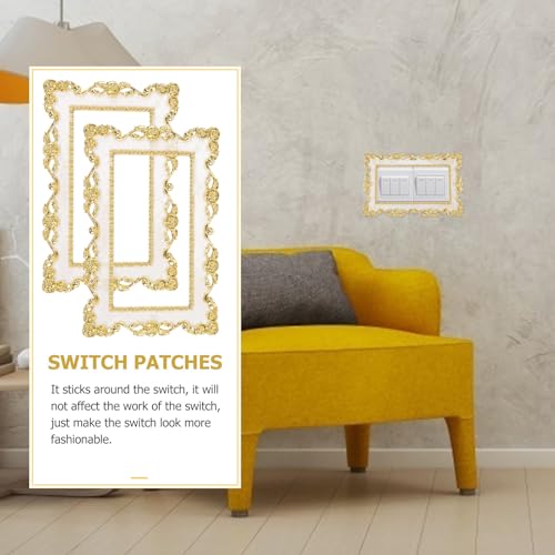 Proteccion duradera dorada para interruptores dobles contra manchas en la pared 6