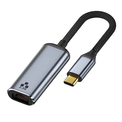 Adaptateur Type-C vers RJ45 Gigabit 2.5 Go convertisseur LAN Ethernet pour PC portable