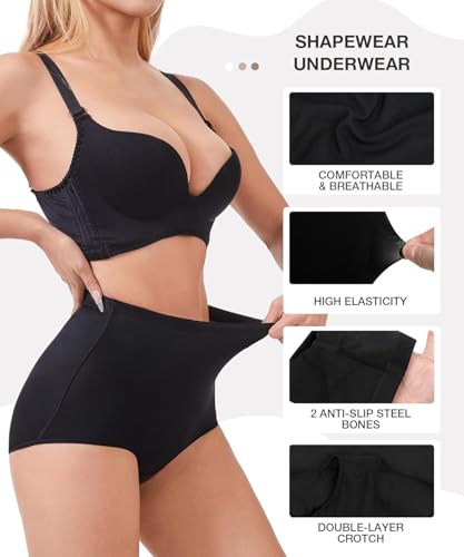 Image of Dulchany Tummy Control Shapewear Panties for Women Body Shaper Underwear Girdle Panty
