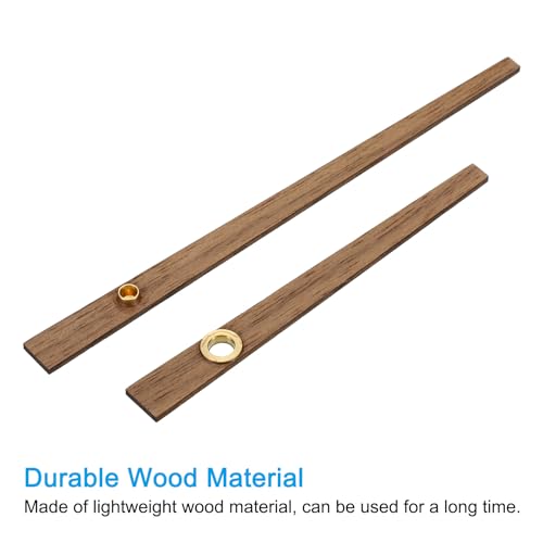 Replacement Clock Hands Kit, 5 Set Wooden Wall Clock Hands Parts, Brown 14 Inch - Picture 8 of 11
