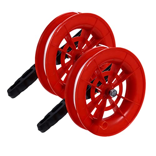 Sosoport 2Pcs Winder Grip Wheel Outdoor Kite Accessories Ergonomic Handheld Reel for Easy Winding Design for Adults