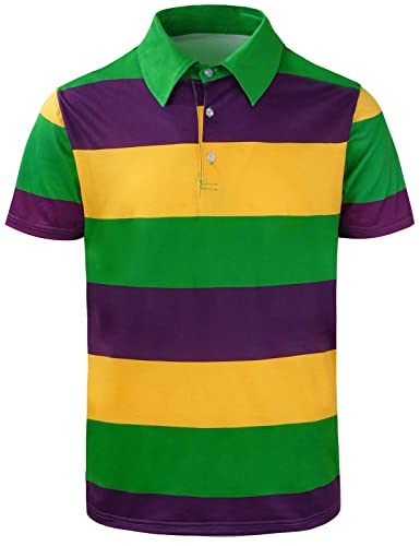 Men's Novelty Short Sleeve Golf Polo Shirt - Main Image