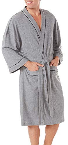 IZOD Men's Nailhead Texture Knit Robe