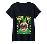 Photo Gallery donna irish pug st patricks day boys men leprechaun dog lover gift maglietta con collo a v Photo Gallery donna irish pug st patricks day boys men leprechaun dog lover gift maglietta con collo a v
