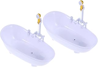 CIYODO 2 Pçs Banho Bebê Boneca Ferramenta De Banho Boneca Piscina Boneca Banheira Chuveiro Balde Boneca Banheira Elétrica Chuveiro Piscina Boneca Banheira Tomar Um Banho Chuveiro Barril