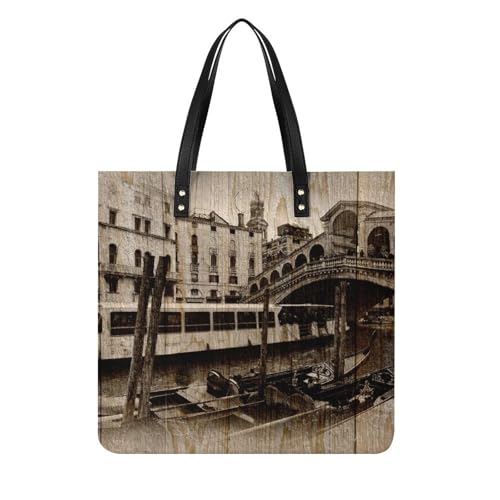 Tote bag pour voyage et escapades en ville grand sac à bandoulière rétro pour femmes actives
