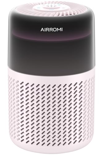 Image of AIRROMI HEPA Air Purifier for Bedroom&Home,Pet Air Purifier for Home Pets,Removes Pet Odor,Cat Litter Smell,Dust,Smoke&Allergies,Quiet Room Air Purifier with Scents,360°Air Cleaner,A2005 Beige