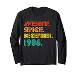 Photo Gallery awesome since december 1986 vintage men women birth birthday maglia a manica Photo Gallery awesome since december 1986 vintage men women birth birthday maglia a manica
