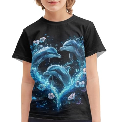Kids Novelty T Shirts for Girl 2-16Y Summer Short Sleeve Tshirts Casual Crewneck Graphic Tees School Tops4