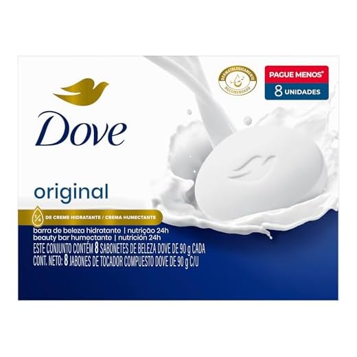 Dove Sabonete Em Barra Branco 90G - 8Un