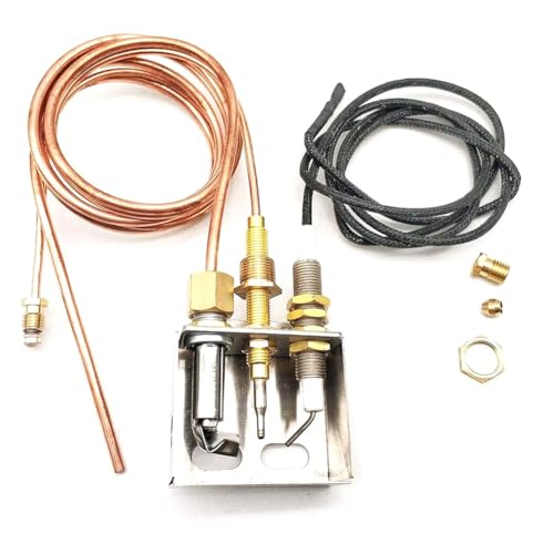 Kqcibz 1 Set Gas Thermocouple Heating Gas Burner Thermocouple for Gas Heater, Oven, BBQ