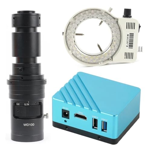 ラボ用顕微鏡アクセサリー 8.0MP 1080P 4K IMX334 HDMI 工業用ビデオ顕微鏡カメラ電話 PCB CPU はんだ付け C マウント U ディスクビデオレコーダー(LED with 500x)