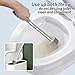 YINGMORE Pumice Stone Toilet Bowl Cleaner Toilet Deep Cleaning,Bathroom Cleaner Brush with Long Handle for Remove Hard Water Stains with Toilet Handle+ Pumice Stones