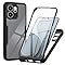 WeiCase Funda para OPPO Reno 14 F/FS 4G / 5G, Transparente 360° Protección Funda con Protector de Pantalla Integrado Antigolpes Silicona Carcasa para OPPO Reno 14F, Nero