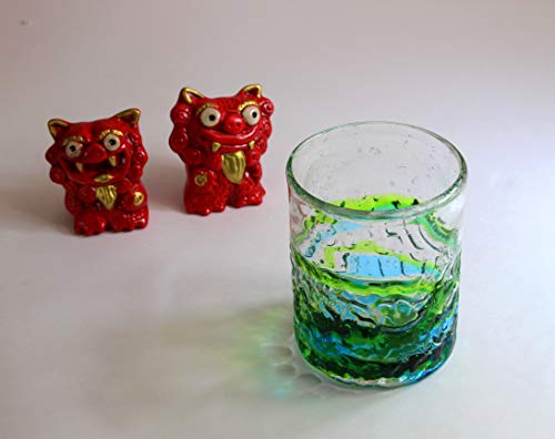 Vaso grande de vidrio Water & Green coral miniatura 2