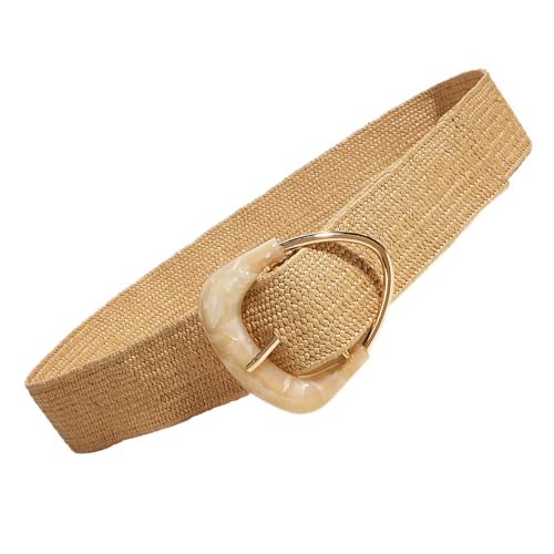 Rattan Woven Belt Women Wide Waist Belt Dress Woven Bohemians Styles Belt for Casual Wear Woven Straw Belt Woven Straw Belt