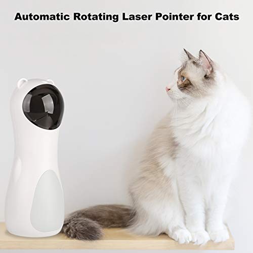 DECDEAL Brinquedo a laser Cat, Ponteiro Laser Rotativo Automático para Gatos, Ferramenta Chaser de E