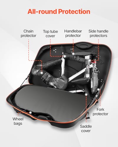 VEVOR EVA Hard Shell Bike Travel Case