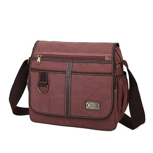 Canvas Messenger Bag Satchel Bag Crossbody Bag Shoulder Bag 14inch With Water Pocket