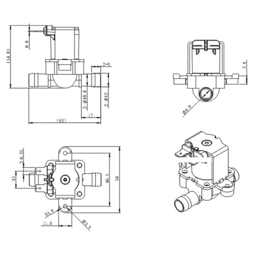 Électrovanne magnétique 220V normalement fermée électrovanne eau sous pression - 7