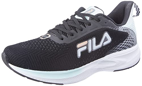 Tênis Fila Racer One, Feminino Preto/Azul Claro/Prata 37