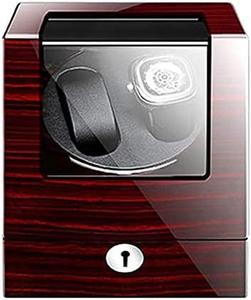 FENOKD Mechanical Watch Shaker Double Automatic Watch Winder 4 Rotation Mode Piano Paint Exterior Quiet Motor AC Adapter and Battery Powered