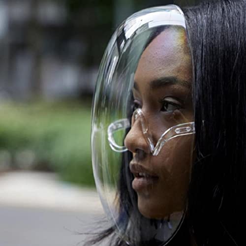 Escudo Facial Transparente - Protetor facial reutilizável com cabeça ajustável | Equipamento cozinha