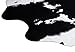 MustMat Cute Cow Print Rug Black and White Faux Cowhide Rugs Animal Printed Area Rug Carpet for Home 5.2x4.6 Feet