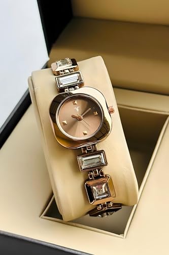 Image of AMERICANVIBER DRW001032 Combo Set Brown and Rose Gold Pretty Look for Girls and Miss Analog Watch - for Women