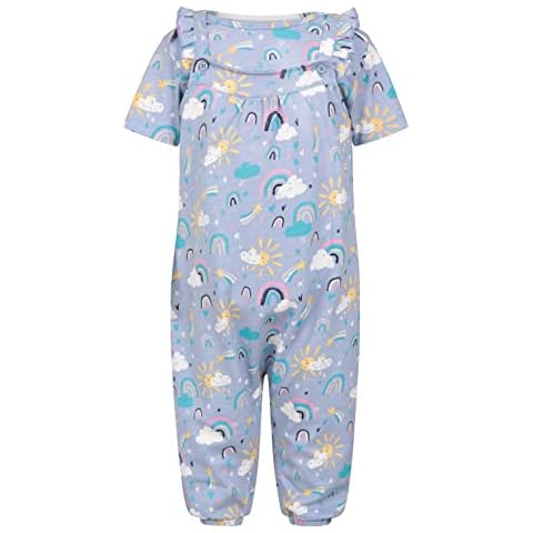 Mountain Warehouse Baby Frill Dungaree Set - Soft, Lightweight & Breathable in Easy Care Cotton Cover
