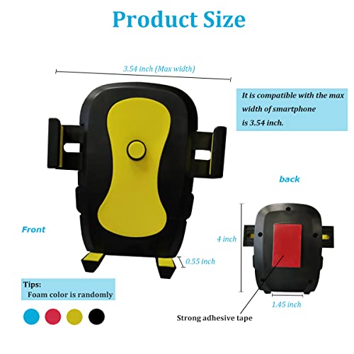 Pjyu Phone Holder Wall Mount With 3M Vhb Adhesive Strips Phone Charging Holder Compatible For Iphone, Samsung, Smartphone And Most Other Cellphones #TOP1