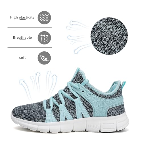 Image of INZCOU Running Shoes Lightweight Tennis Shoes Non Slip Gym Workout Shoes Breathable Mesh Walking Sneakers