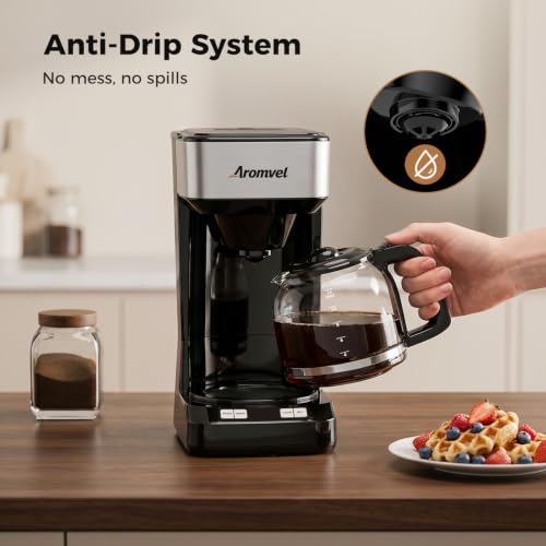 Aromvel 12 Cup Coffee Maker,Large 1.8L Water Tank Drip Coffee Machine - image 5