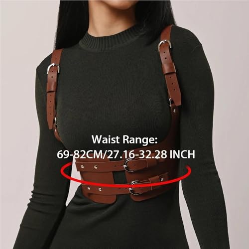 PU Women's Punk Belt Gothic Body Corset Leather Corset Women's Avant-Garde Corset Enhancer Alternative Style2