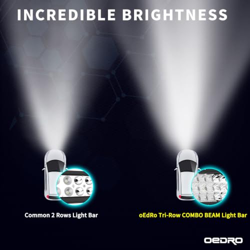Image of OEDRO 42 Inch LED Light Bar Curved Tri-Row with Wiring Harness