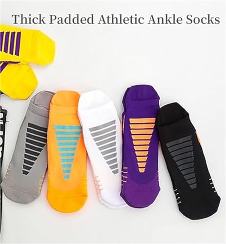Hywell Mens Low Cut Padded Breathable Socks for Runnin，Men's Ankle Socks with Cushion4