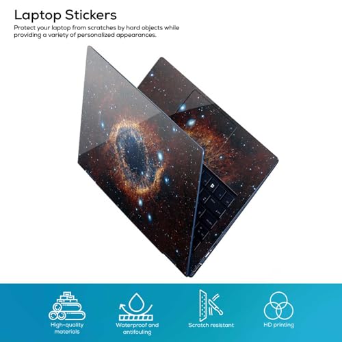 Image of Galaxsia New Universe Full Body Vinyl Laptop Skin /Sticker /Cover Upto 15.6 Inches Laptops Laminated-Removable-HD Quality Compatible for Hp-Dell-Sony-Lenovo-Asus etc.(15x10 Inches)
